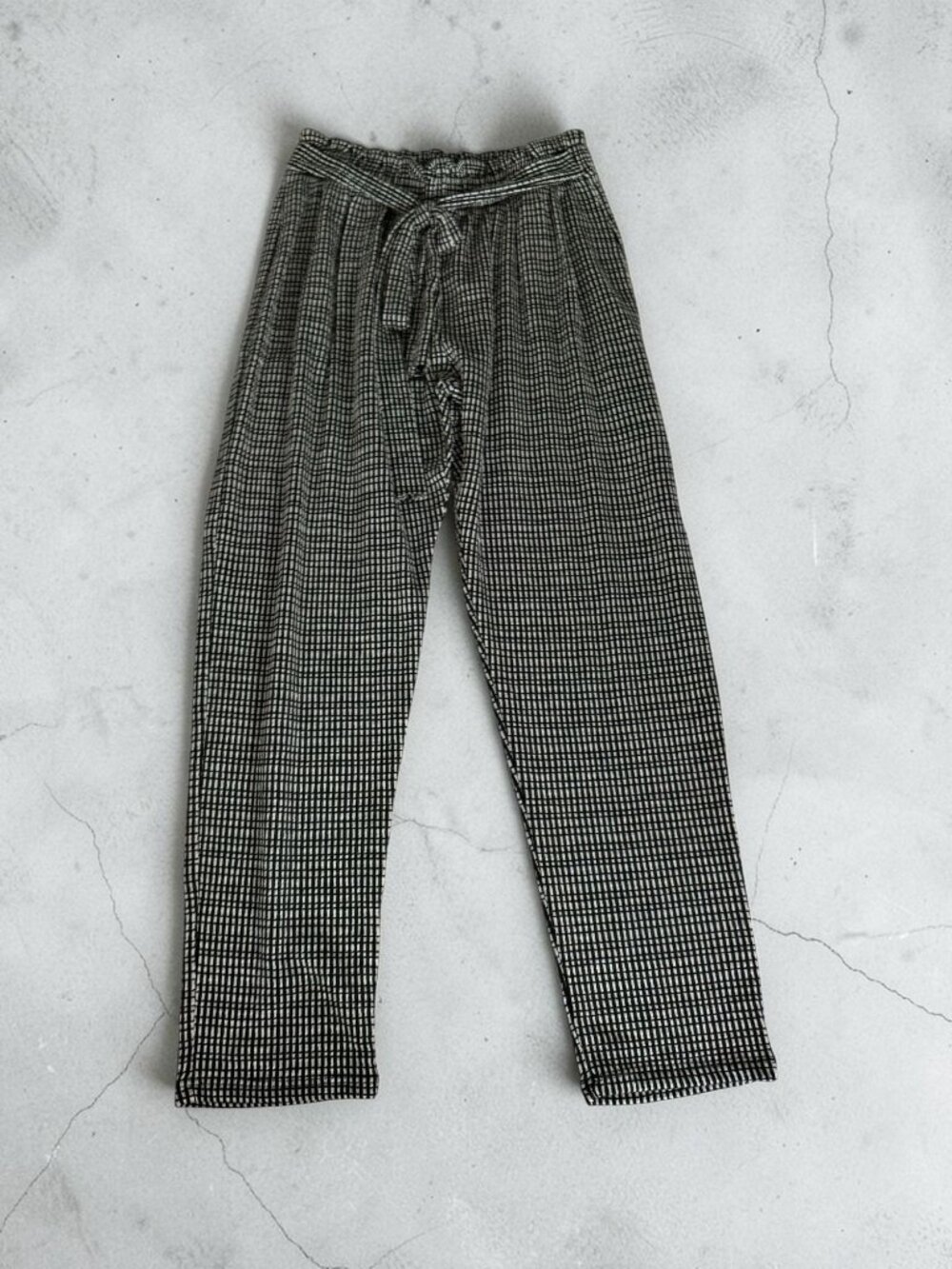 CAUTION TO THE WIND Black Gray High Waist Pants Size Small